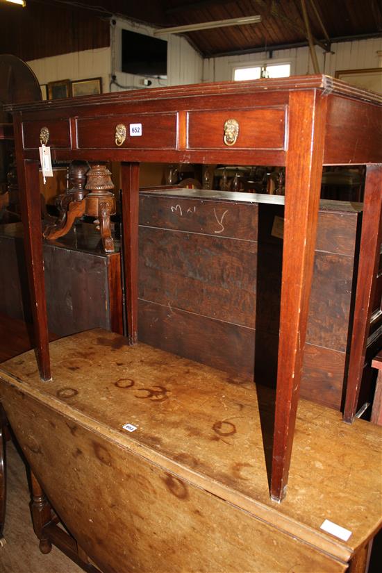 Regency mahogany 3 drawer  side table